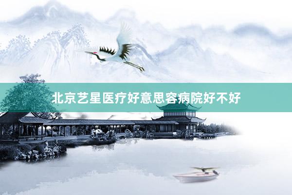 北京艺星医疗好意思容病院好不好